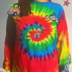 Men’s Santa Cruz Long Sleeve Tie Dye Tee